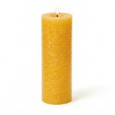 Richland Rustic Pillar Candle 3"x 9" Yellow - thumbnail number 2