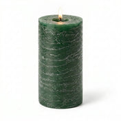 Richland Rustic Pillar Candle 3"x 6" Dark Green - thumbnail number 2
