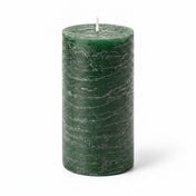 Richland Rustic Pillar Candle 3"x 6" Dark Green - thumbnail number 1