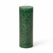 Richland Rustic Pillar Candle 3"x 9" Dark Green - thumbnail number 1
