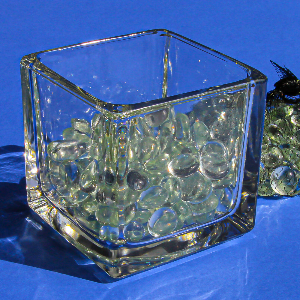STAND - GLASS, CLEAR CUBE FOR SPHERE 1