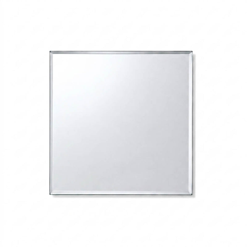 8 inch square beveled table mirror on a white backdrop - thumbnail number 1