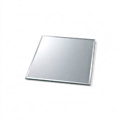 8 inch square beveled table mirror on a white backdrop - thumbnail number 2