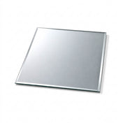 12 inch square beveled mirror on a white backdrop - thumbnail number 2