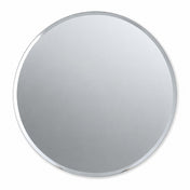 16 inch round glass mirror on a white backdrop - thumbnail number 1