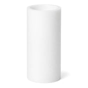 Tall white LED pillar candle without flame on clean backdrop - thumbnail number 1
