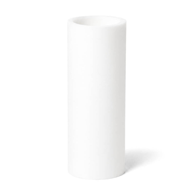 Unlit tall flameless LED pillar candle on a white background - thumbnail number 1