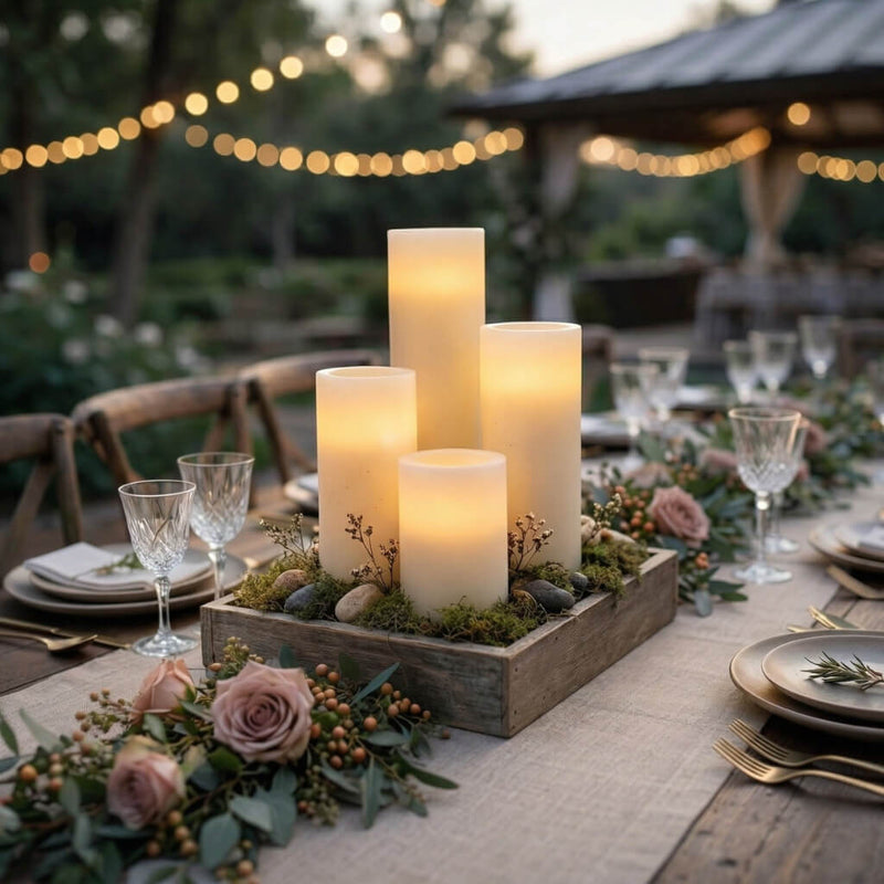 Richland Flameless LED Pillar Candle 3"x9" Ivory - thumbnail number 5