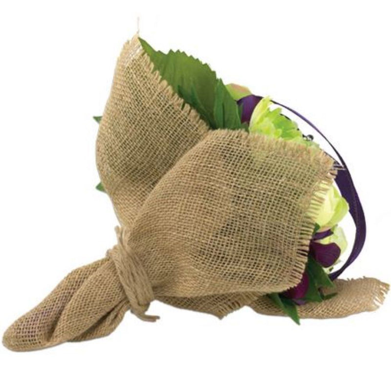 Rustic Burlap Bouquet/Pot Wrap Squares 20x20 Pack of 12 - thumbnail number 1