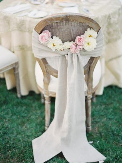 Linen Chair Sash / Table Runner 8in x 108in - thumbnail number 3