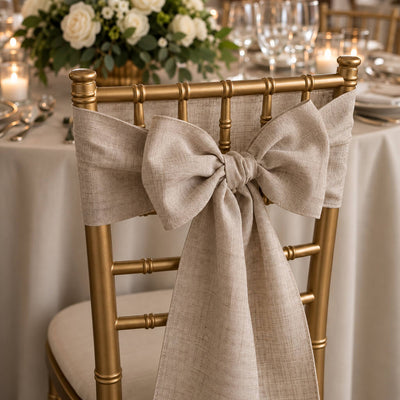 Linen Chair Sash / Table Runner 8in x 108in - thumbnail number 5