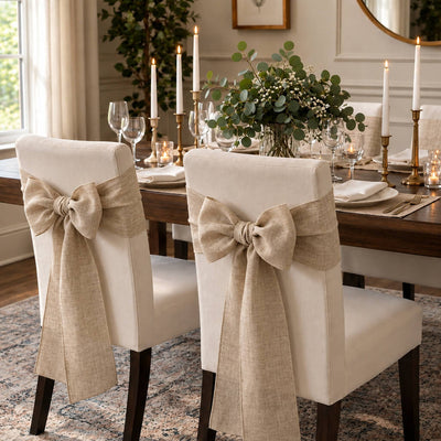Linen Chair Sash / Table Runner 8in x 108in - thumbnail number 8