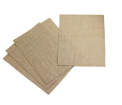 Pack of 6 Burlap Laminated Craft Sheets 8.5x11 - thumbnail number 1