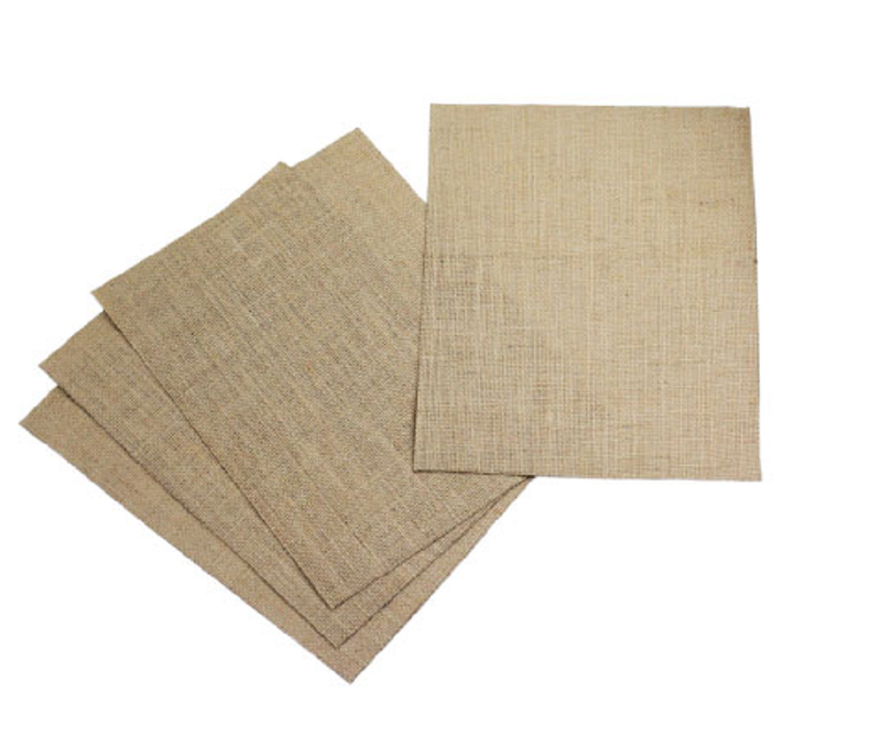 Pack of 6 Burlap Laminated Craft Sheets 8.5x11 - thumbnail number 1