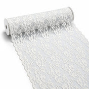 Roll of white Chantilly lace runner and sash - thumbnail number 1