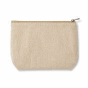 Zippered 7x5 inch burlap bag on a white background - thumbnail number 1