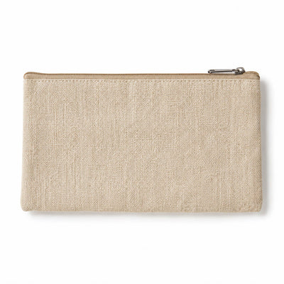 Zippered 9" x 5" Burlap Bag Set of 6