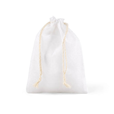 Muslin Favor Bags White 5x7in (Pack of 12)