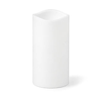 Richland Flameless LED Wavy Top Pillar Candle White 3"x6"