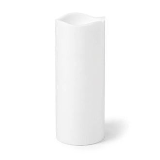 Richland Flameless LED Wavy Top Pillar Candle White 3"x9"