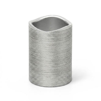 Richland Silver Metallic Wavy Top LED Candle
