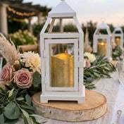 Richland Gold Metallic Wavy Top LED Candle - thumbnail number 4