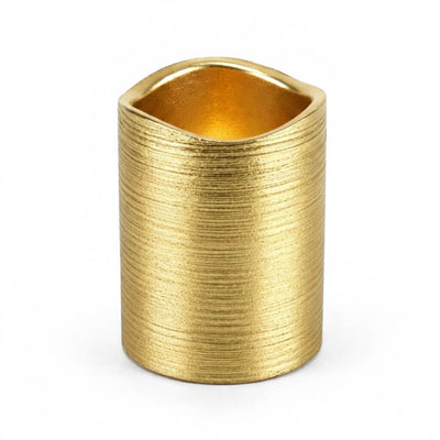 Richland Gold Metallic Wavy Top LED Candle - thumbnail number 2