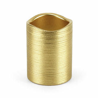 Richland Gold Metallic Wavy Top LED Candle