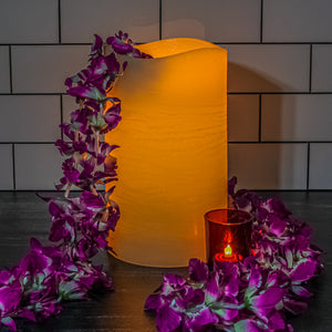 Richland LED Big Pillar Candle Ivory 6” x 10”