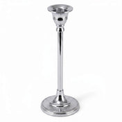 9" Taper Candlestick Silver on a white background - thumbnail number 1