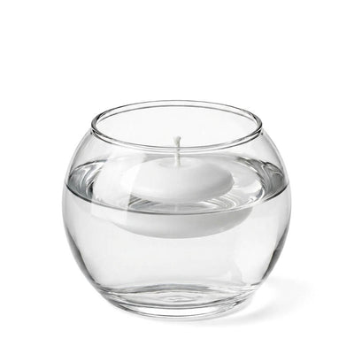 A 4.5" Bubble vase with water and a floating candle - thumbnail number 4