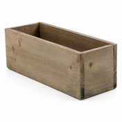 Wood Planter Box 11.75"x4"x4" Natural Brown - thumbnail number 1