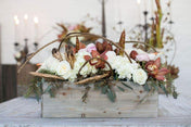 Wood Planter Box 11.75"x4"x4" Natural Brown - thumbnail number 4