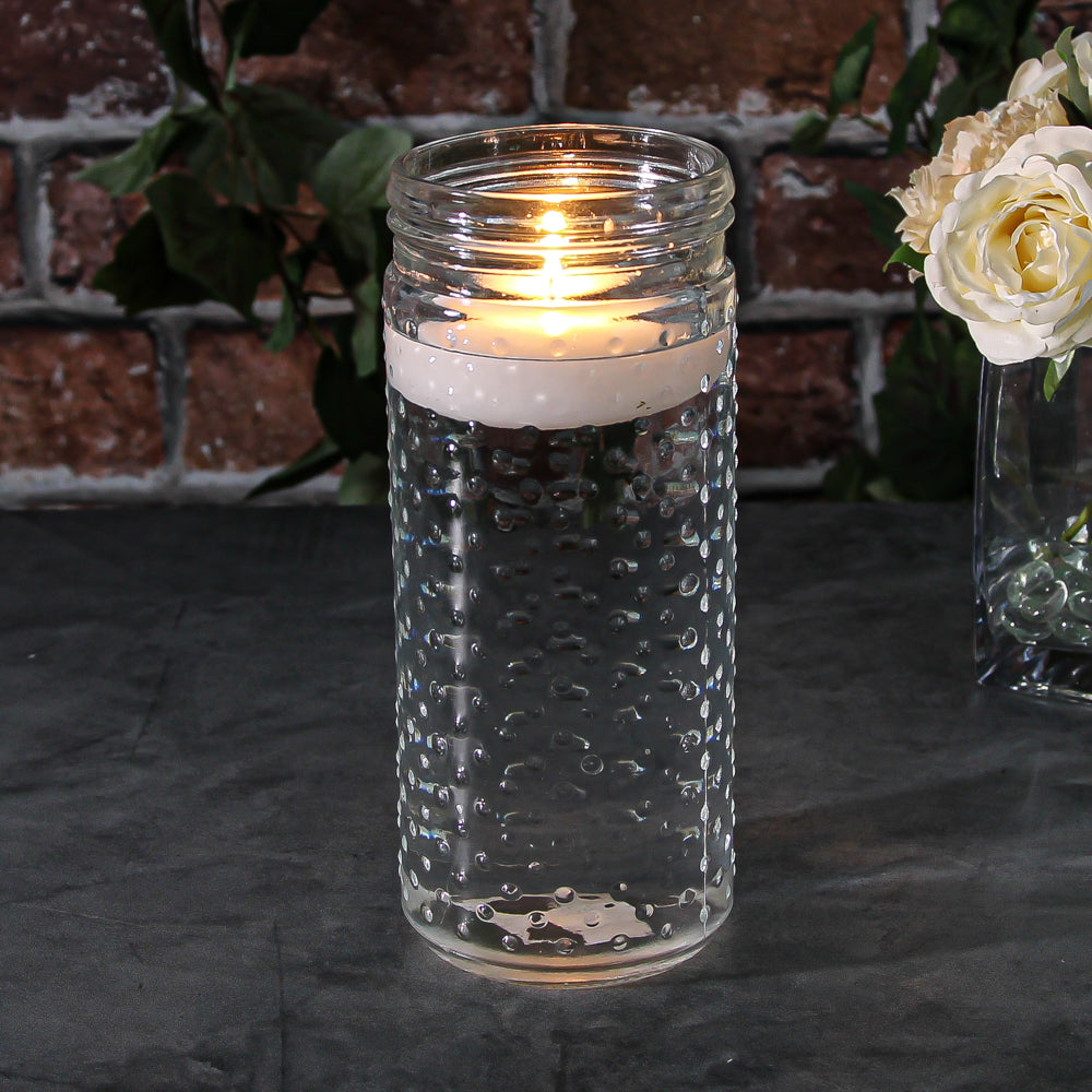 Hobnail Mason Jar Vase 9.25" Success