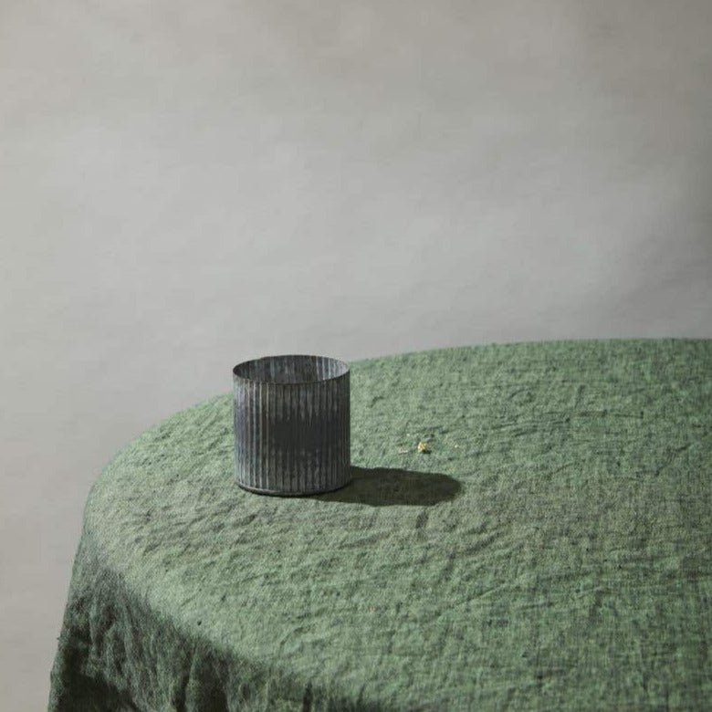 Norah Corrugated Zinc Pot Vase 3"x3" Set of 6