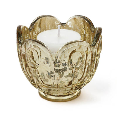 Gold Carraway Votive Holders Set of 6 - thumbnail number 2