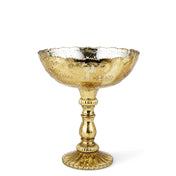 Gold Desiray Glass Compote on a solid white background - thumbnail number 1