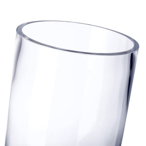 Cylinder Pedestal Vase 24" Thick Glass