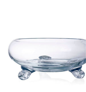 10" Lily Glass Footed Bowl