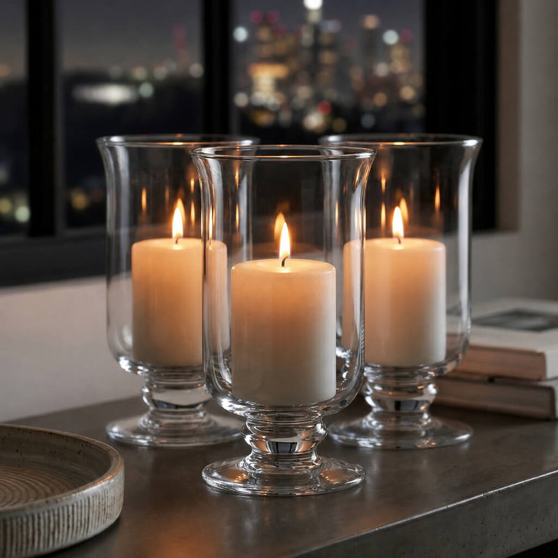 8in Hurricane Vase & Candle Holder - thumbnail number 7