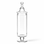 Tall 17.5" Apothecary Jar with lid on a white background - thumbnail number 1
