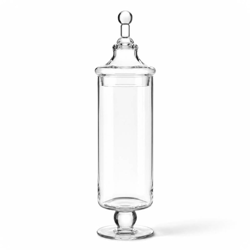 Tall 17.5" Apothecary Jar with lid on a white background - thumbnail number 1