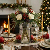 6" Glass Bottle Honeycomb with Frog Lid in a festive holiday centerpiece - thumbnail number 5