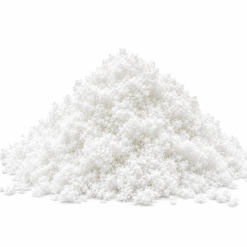 A pile of eco friendly white wedding confetti measuring four quarts - thumbnail number 1