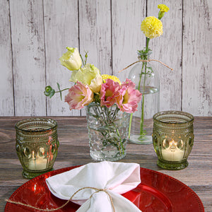 Hobnail Annie Candle Holder & Vase