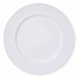Richland Beaded Charger Plate 13" White Set of 12