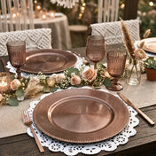 Richland Beaded Charger Plate 13" Rose Gold Set of 48 - thumbnail number 2