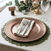 Richland Beaded Charger Plate 13" Rose Gold Set of 48 - thumbnail number 6
