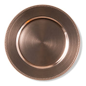 Richland Beaded Charger Plate 13" Rose Gold Set of 48 - thumbnail number 1