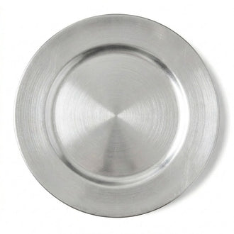 Richland Plain Charger Plate 13" Silver Set of 12
